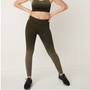 PINK SEAMLESS HIGH WAIST FULL LENGTH TEXTURED RIB TIGHT